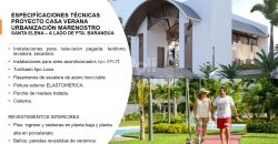 VENDO CASA EN PROYECTO EN MARENOSTRO – SECTOR PUNTA CENTINELA