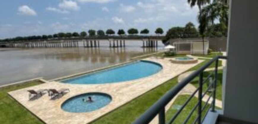 En Venta Departamento con vista al rio, 3 dormitorios, Samborondon km 6