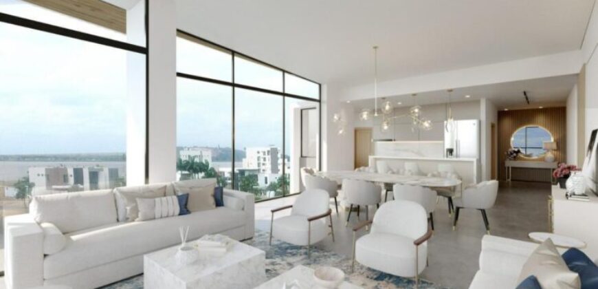 Fantastico Proyecto de Departamentos de 3 y 4 Dorm. con Vista Al Lago en Isla Mocoli