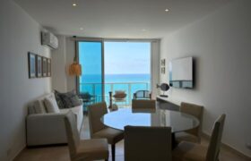 Departamento de 3 Dorm con Vista Al Mar, Full Amoblado en Alquiler, Punta Blanca