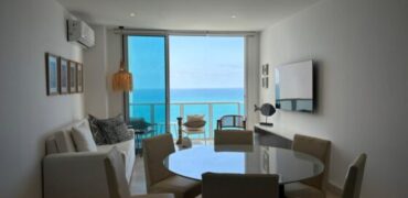 Departamento de 3 Dorm con Vista Al Mar, Full Amoblado en Alquiler, Punta Blanca