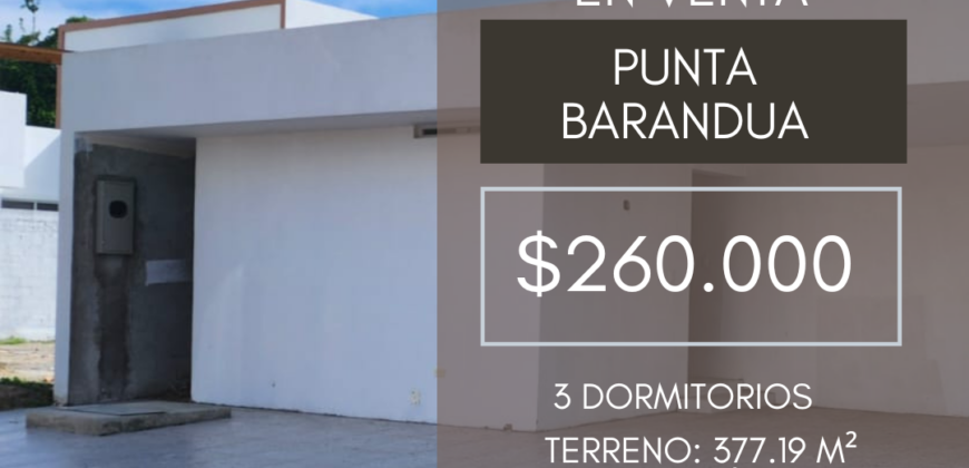 Estrena Casa de 3 Dorm. en Venta en Punta Barandua a Pocos Pasos del Mar